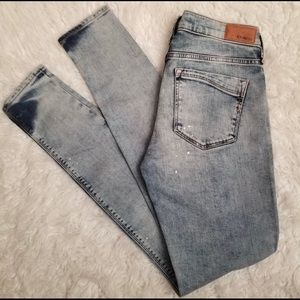 Express acid wash paint splatter jeans 00